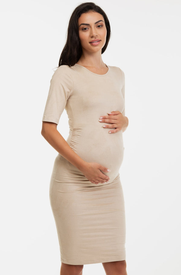 Rochie lungă de catifea pentru gravide