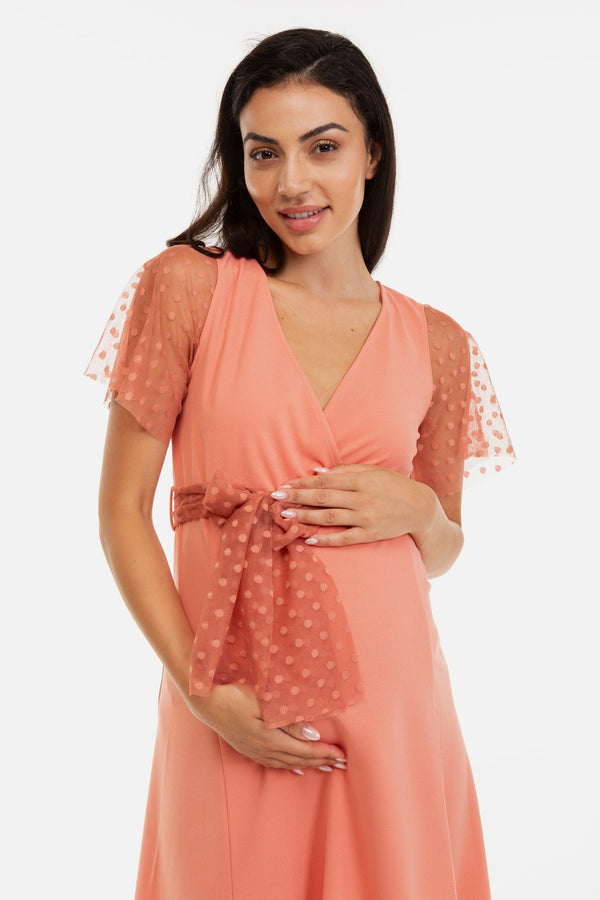 Rochie cu buline pentru gravide și alăptare