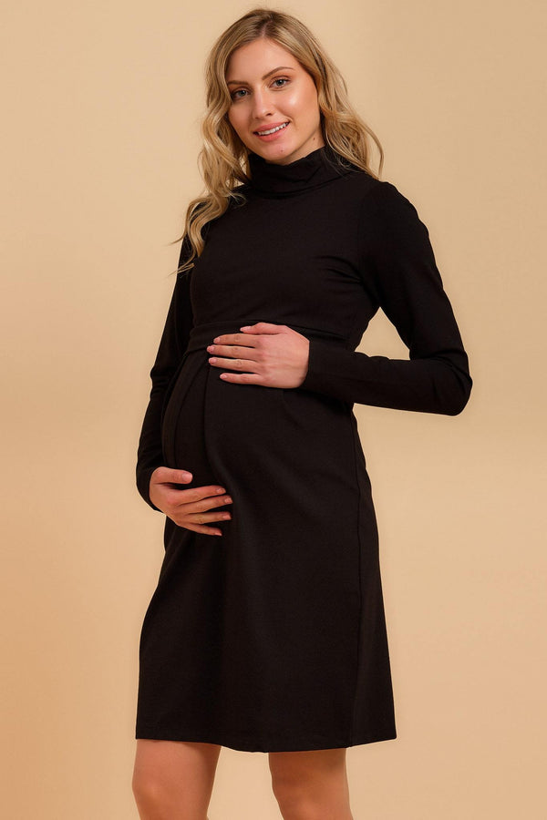 Rochie pentru gravide și alăptare cu guler polo