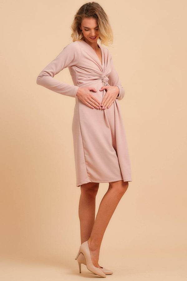 Rochie elegantă cu nod pentru gravide