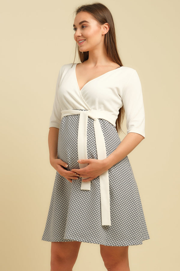 Rochie pentru gravide și alăptare cu imprimeu