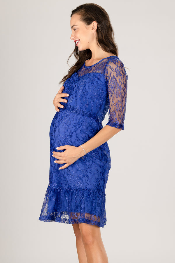 Rochie de ocazie din dantelă pentru gravide și alăptare
