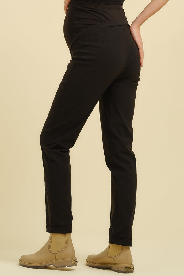Pantaloni strâmţi în negru pentru gravide