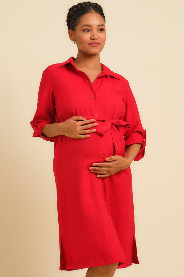 Rochie-cămașă pentru gravide și alăptare